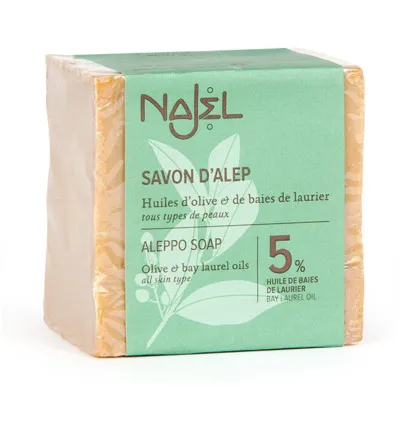 Najel Aleppo olijf zeep 5% laurier (190 gr)