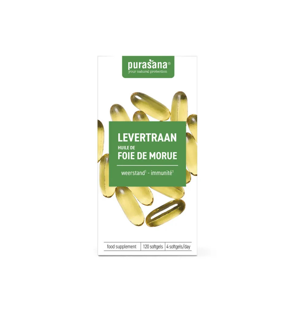 Purasana Levertraan/Huile De Foie De Morue (120 capsules)