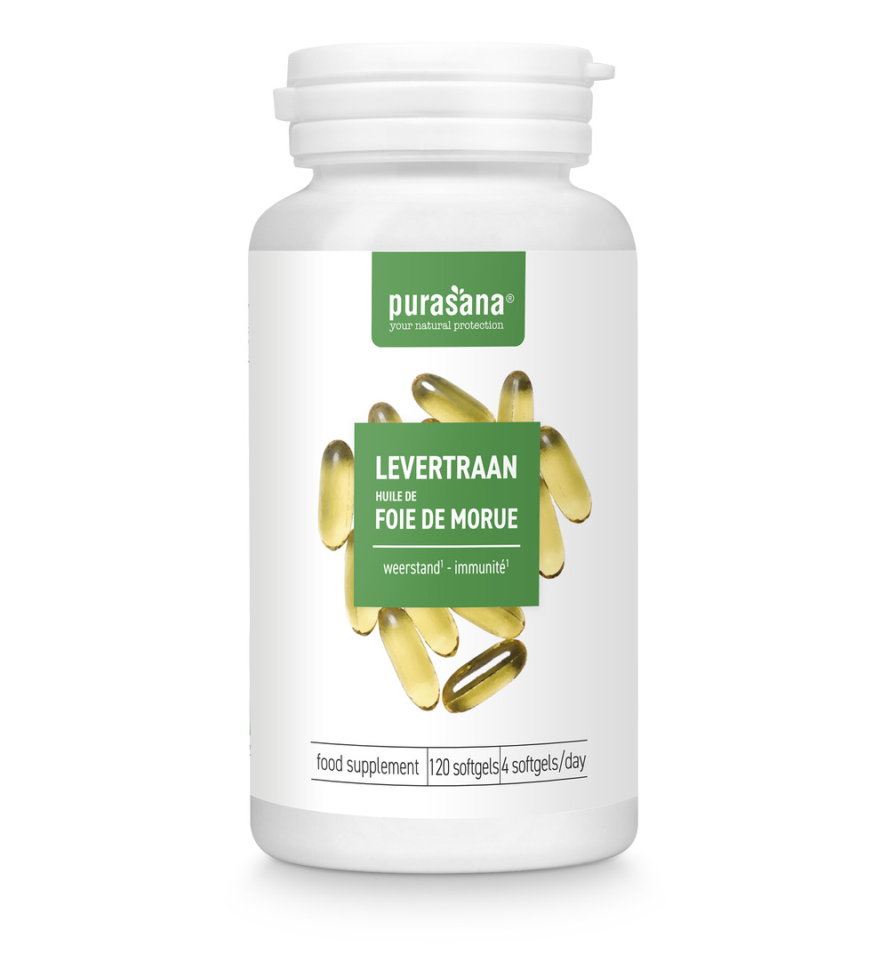 Purasana Levertraan/Huile De Foie De Morue (120 capsules) - image 5