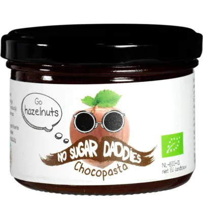 No Sugar Daddies Chocopasta hazelnoot bio (200 gr)