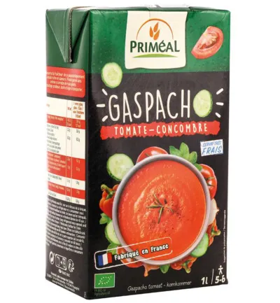 Priméal Gaspacho Tomaat Komkommer Bio (1000 ml)
