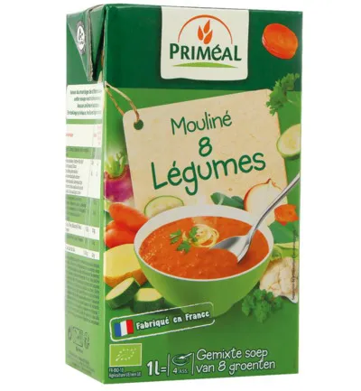 Priméalgroentesoep Met 8Groentes Bio (1000 ml)