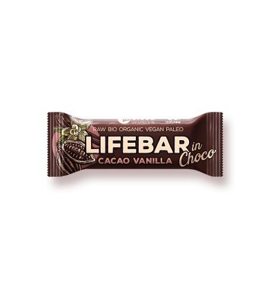 Lifefood Lifebar Inchoco Raw Chocolade Vanille Bio (40 gr)