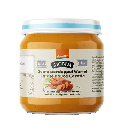 Biobim Zoete aardappel wortel 4+ maanden demeter bio (125 gr)