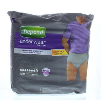 Depend Pants men super maat S/M (10 stuks)
