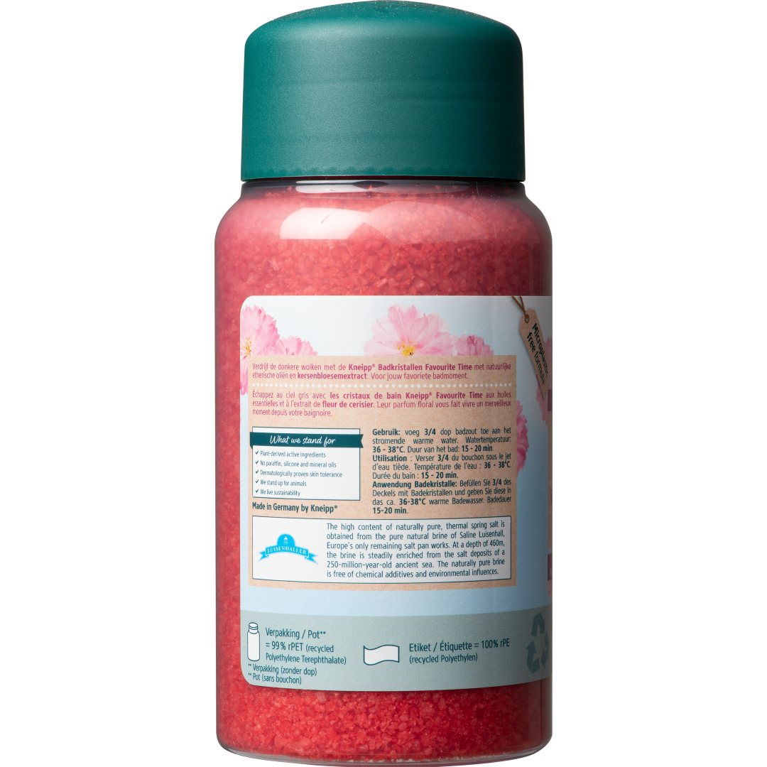 Kneipp Badkristallen favourite time cherry blossom (600 gr)