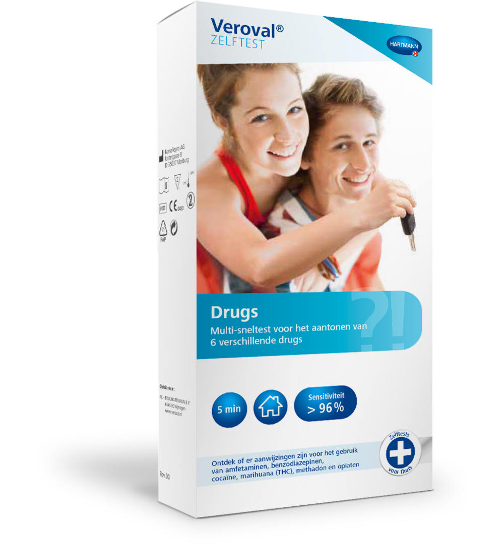 Veroval Zelftest Drugs (1 stuk)