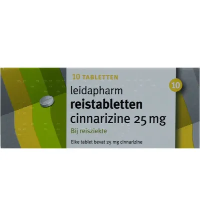 Leidapharm Cinnarazine 25mg (10 tabletten)