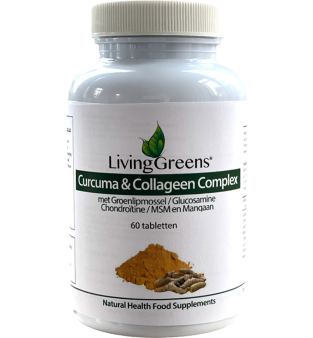 Livinggreens Curcuma & Collageen Complex (60 tabletten)