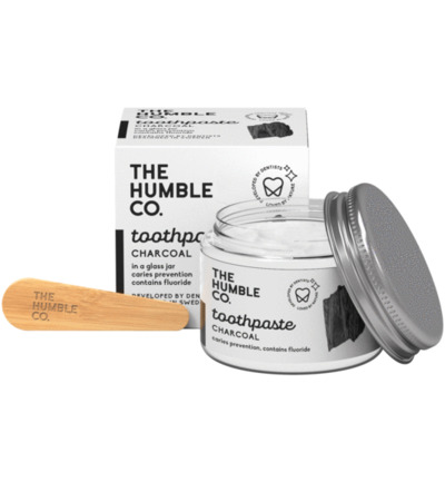 The Humble Co. Tandpasta potje charcoal (50 ml)