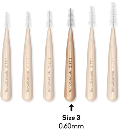 The Humble Co. Interdental borstel 0.60 mm blauw (6 stuks)