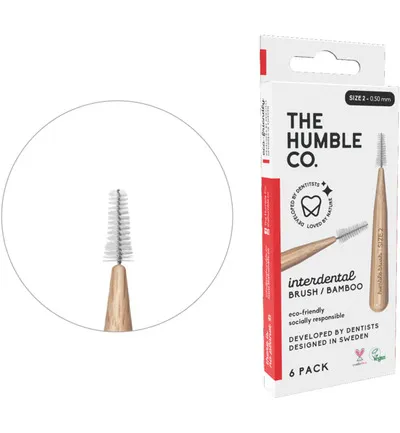 The Humble Co. Interdental borstel 0.50 mm rood (6 stuks)