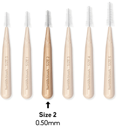 The Humble Co. Interdental borstel 0.50 mm rood (6 stuks)