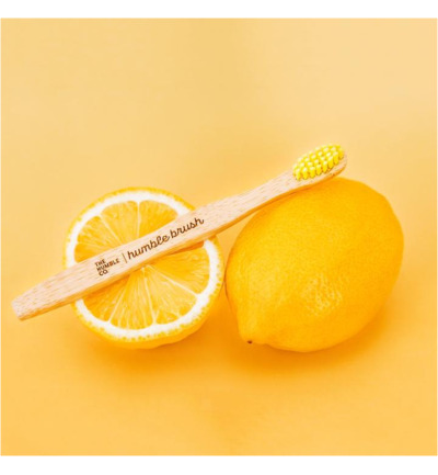 The Humble Co. Tandenborstel bamboe medium geel (1 stuk) - image 3