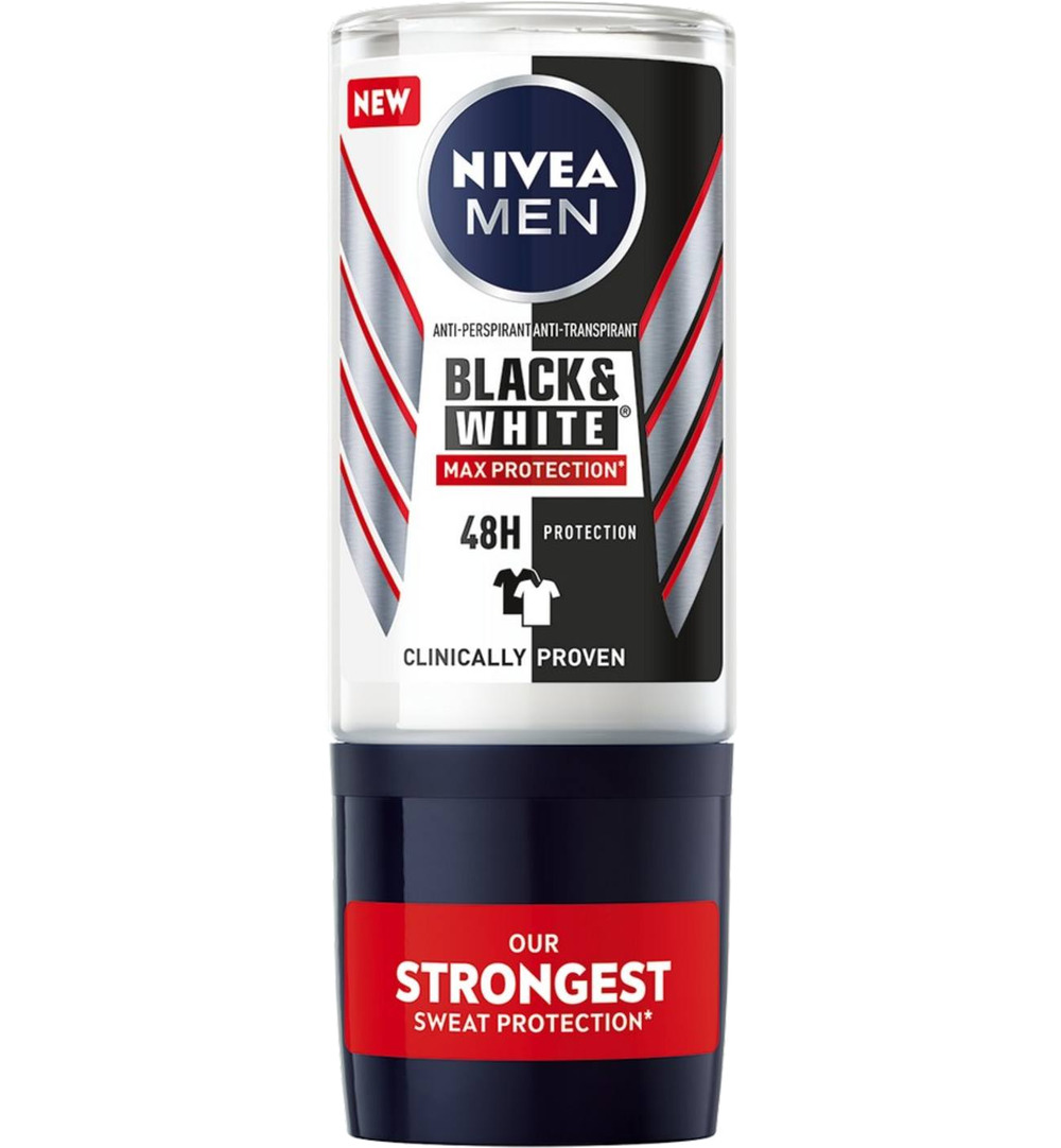 Nivea Men deodorant roller black & white max protection (50 ml)