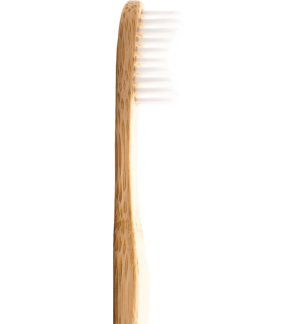 The Humble Co Tandenborstel bamboe medium wit (1 stuk)