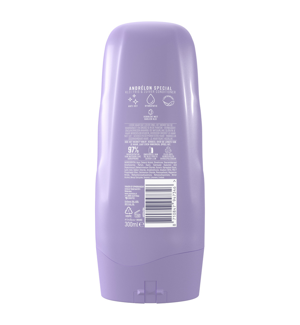 Andrelon Conditioner Klei Fris & Zuiver (300 ml) - image 2