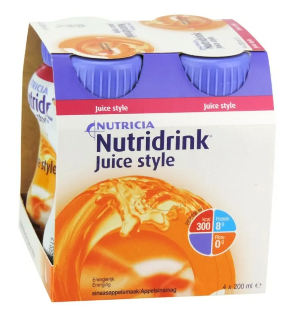Nutridrink Juice Style Sinaasappel (4 stuks)