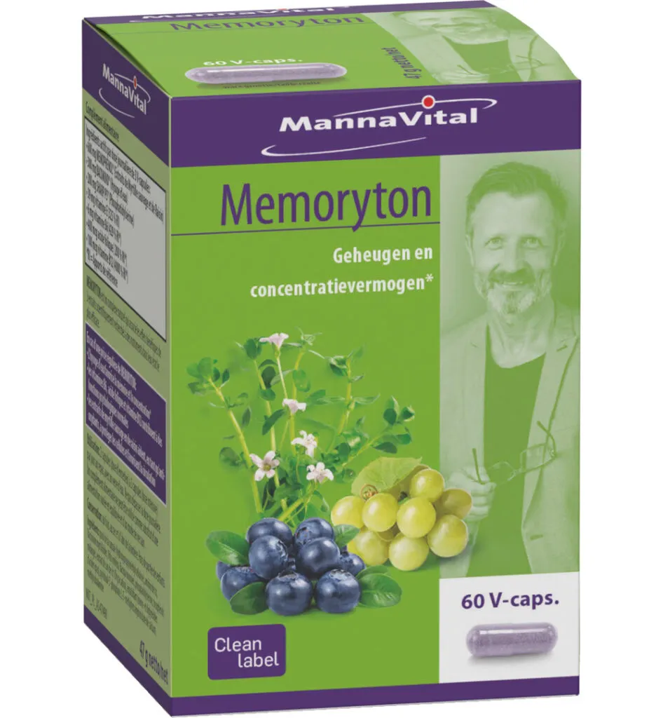 Mannavital Memoryton (60 vega capsules)