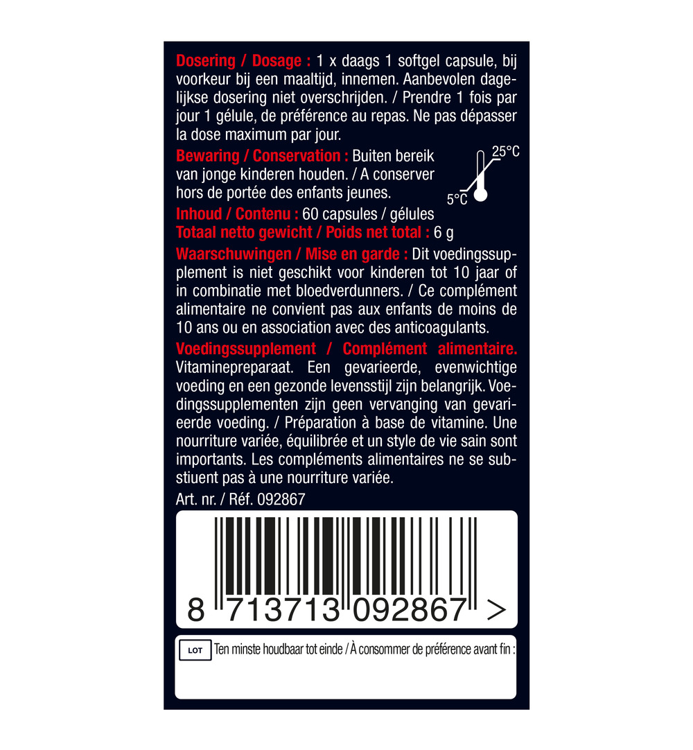 Lucovitaal Vitamine K2 75mcg (60 capsules) - image 6