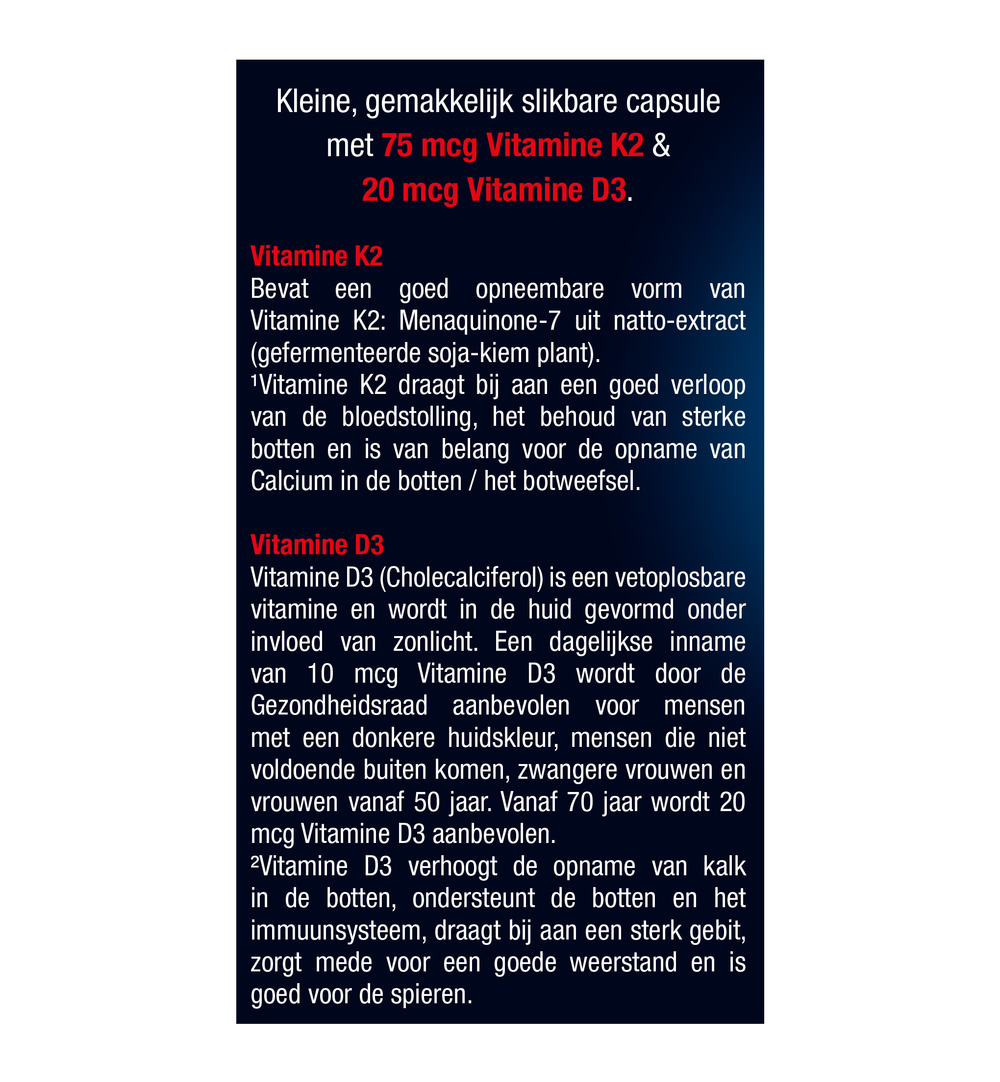 Lucovitaal Vitamine K2 + D3 (60 capsules) - image 5