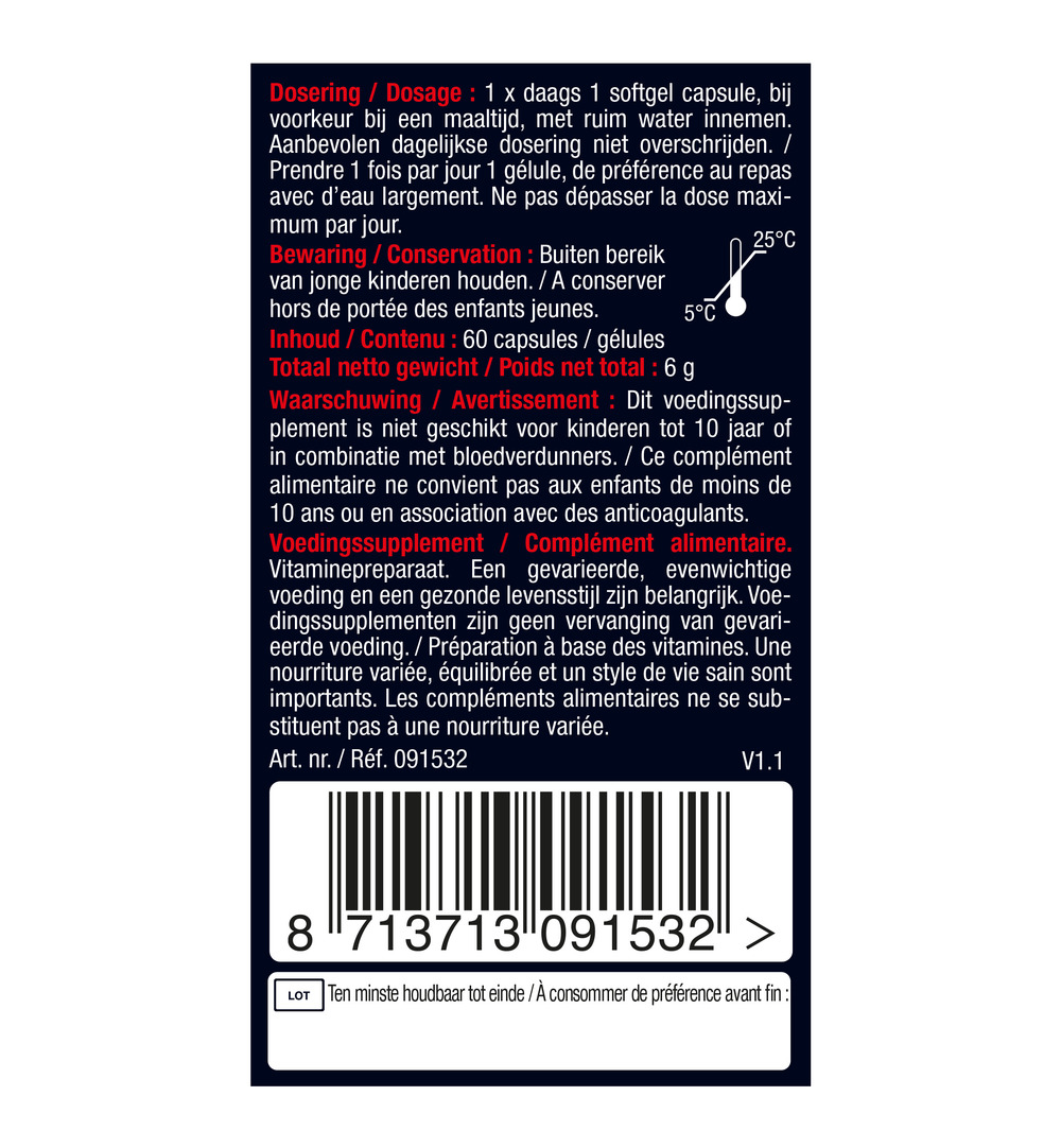 Lucovitaal Vitamine K2 + D3 (60 capsules) - image 6