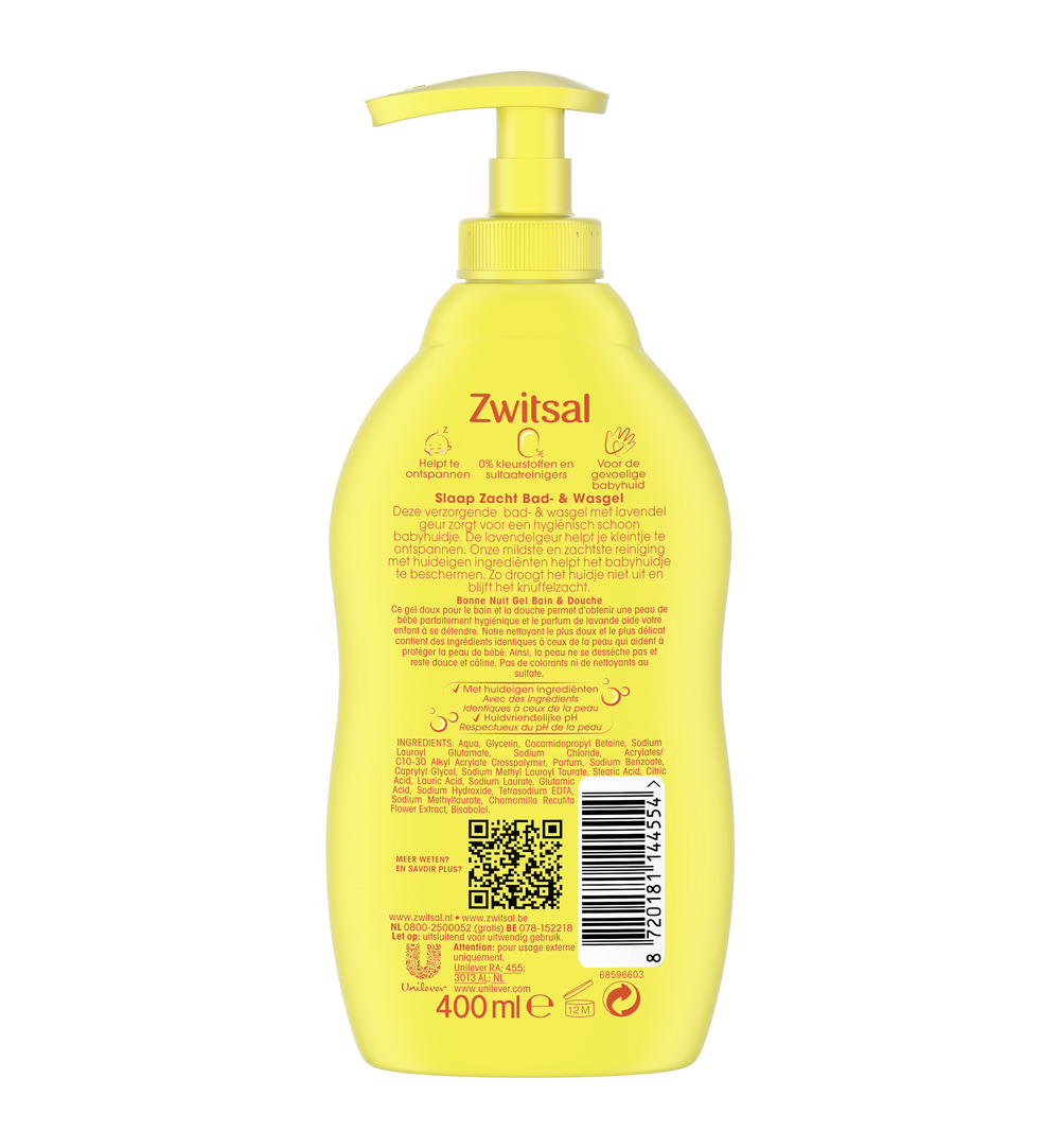 Zwitsal Bad/wasgel lavendel (400 ml) - image 2