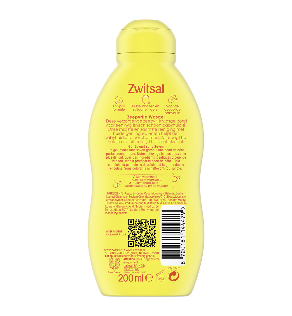 Zwitsal wasgel zeepvrij (200 ml) - image 2