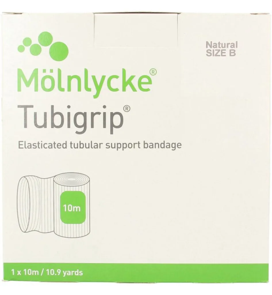 Tubigrip Maat B 10m x 6.25 cm wit (1 stuk)
