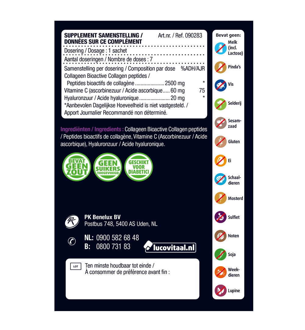 Lucovitaal Super Collageen 2500 Mg (7 Sachets)