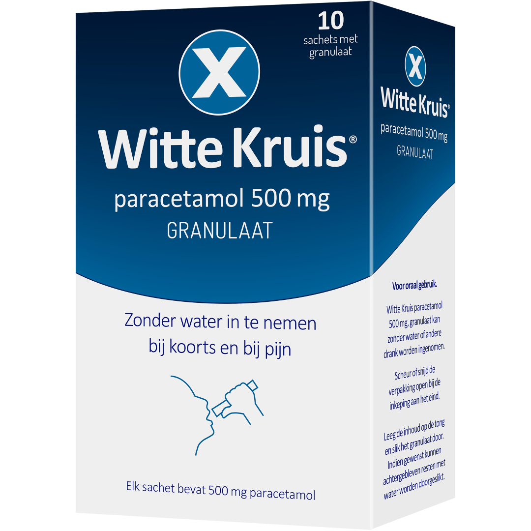 Witte Kruis Paracetamol 500 mggranulaat (10 zakjes) - image 3