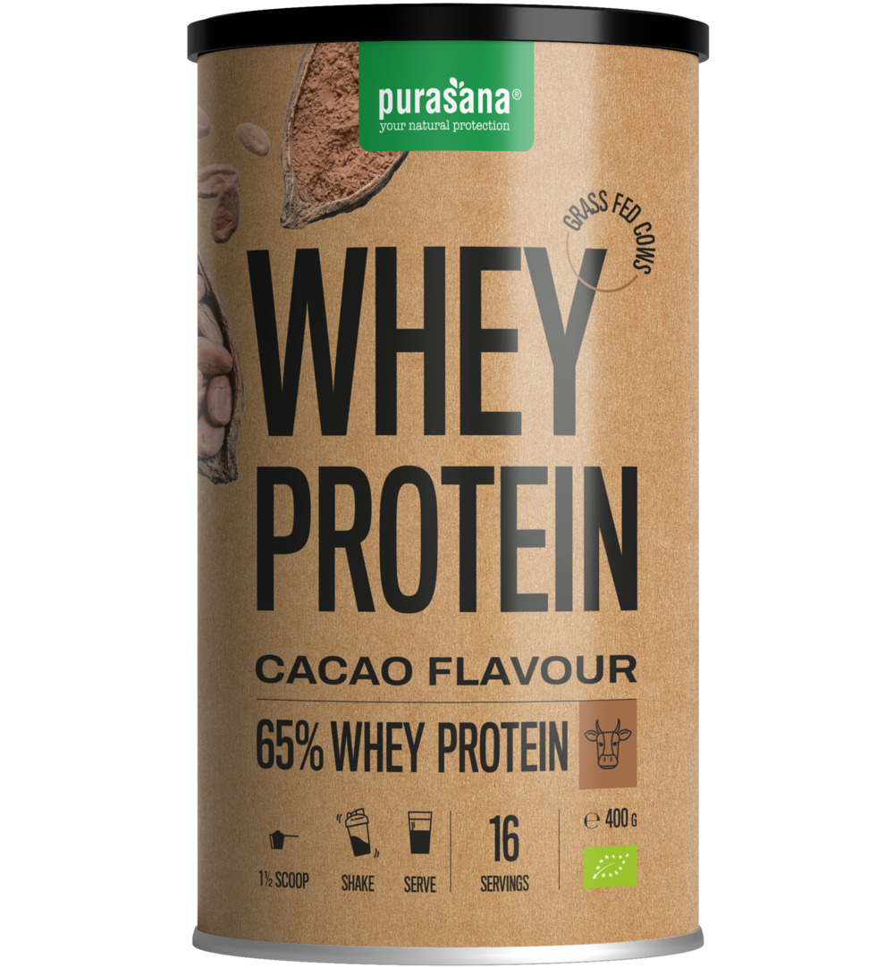 Purasana Whey proteine - cacao bio (400 gr)