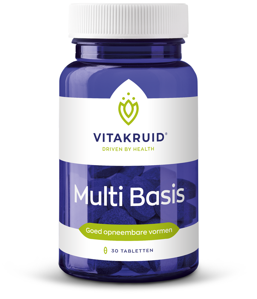 Vitakruid Multi Basis Met Natuurlijke Vormen (30 tabletten)
