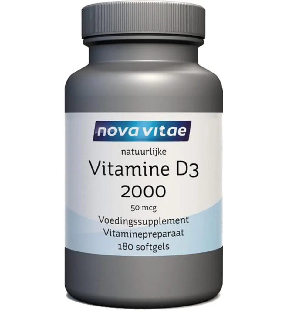 Nova Vitae Vitamine D3 2000 50mcg (180 softgels)