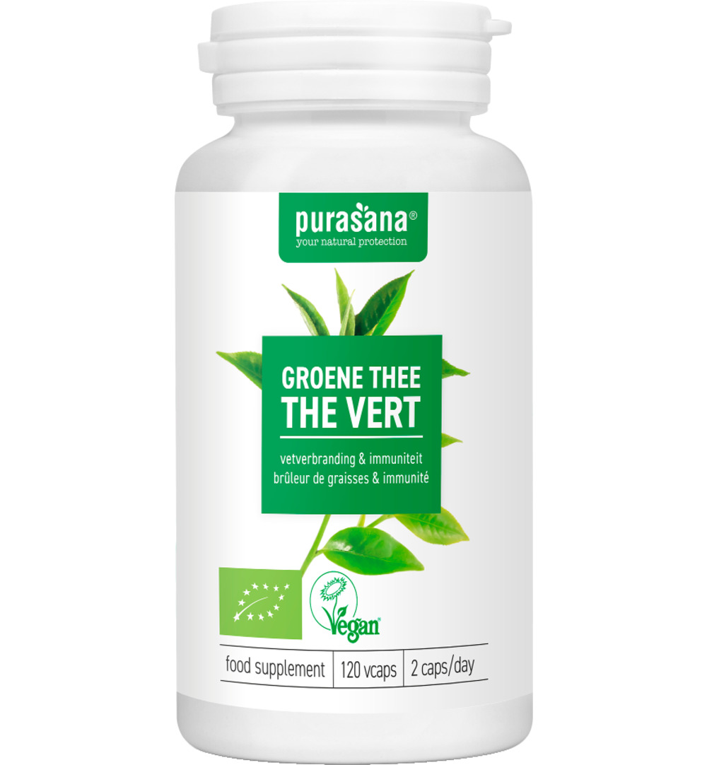 Purasanagroene Thee Extract - Vegan Bio (120 vega capsules)