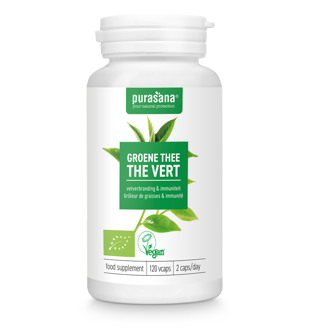 Purasanagroene Thee Extract - Vegan Bio (120 vega capsules) - image 5