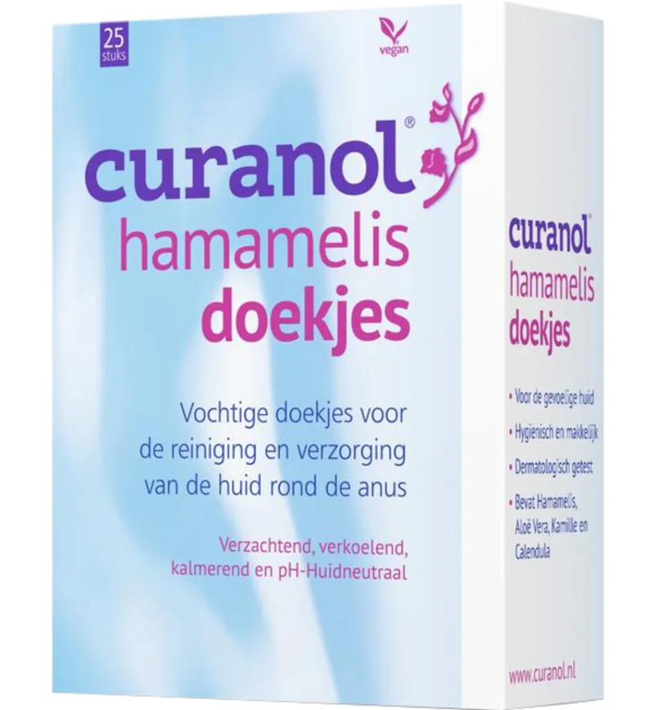 Curanol Hamamelis doekjes (25 stuks)