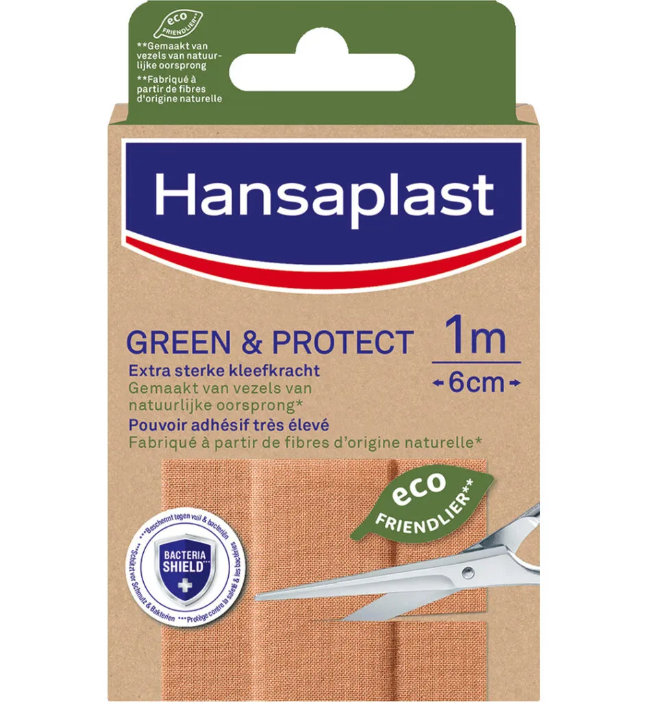 Hansaplast Pleistergreen & protect 1 meter (1 stuk)