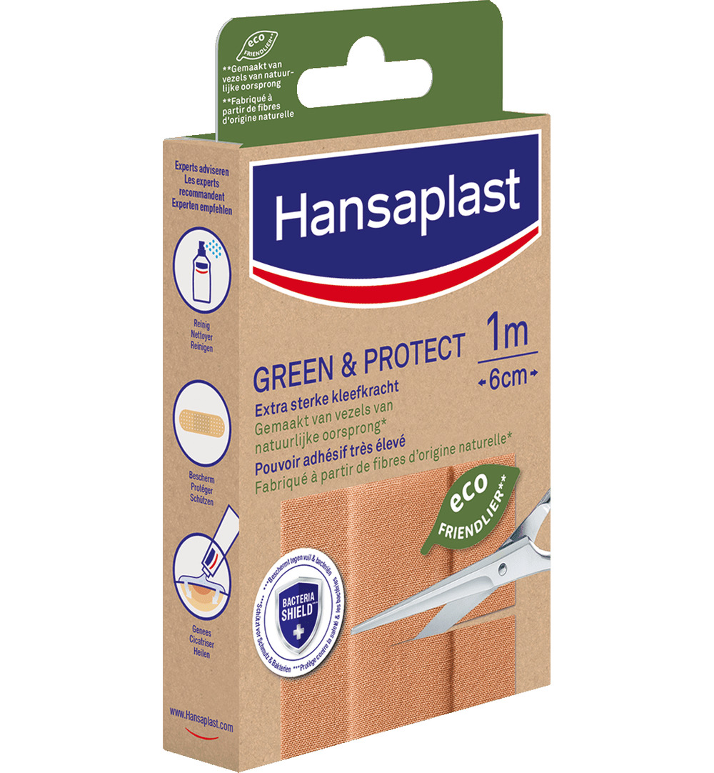Hansaplast Pleistergreen & protect 1 meter (1 stuk)