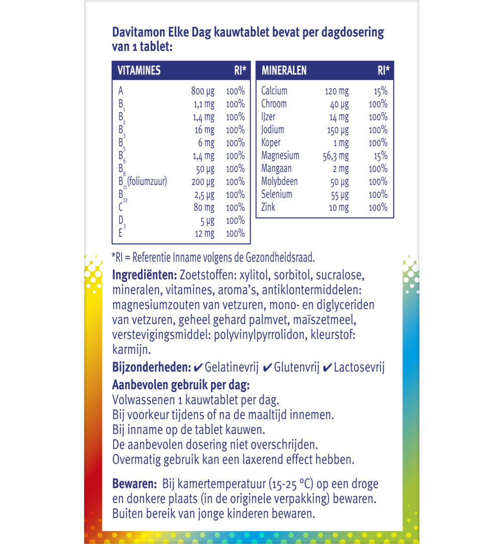 Davitamon Elk dag (60 kauwtabletten) - image 3