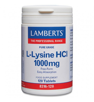 Lamberts L lysine 1000mg L8316 120 (120 tabletten)