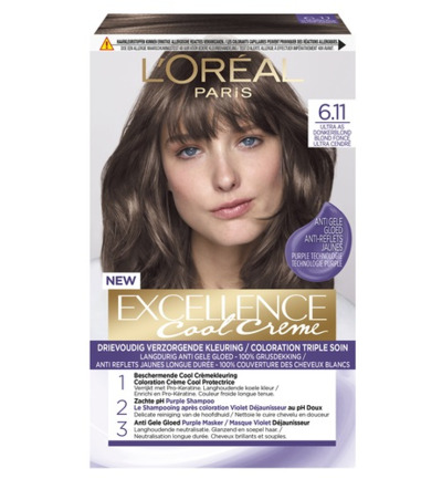 L'Oréal Cool creme 6.11 ultra as donkerblond (1 set)