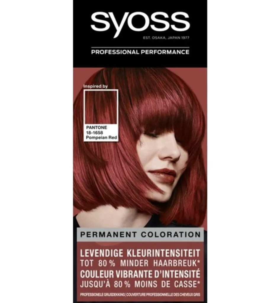 Syoss Color baseline pantone 5-72 pompeian red (1 set)