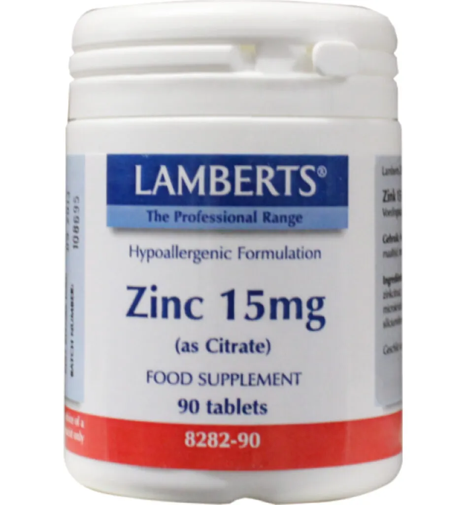 Lamberts Zinc citraat 15mg (90 tabletten)