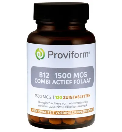 Proviform Vitamine B12 1500Mcg Combi Actief Folaat (120 Zuigtabletten)