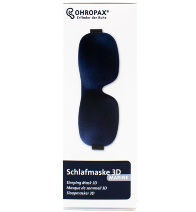 Ohropax Slaapmasker Blauw Geweven (1 stuk)