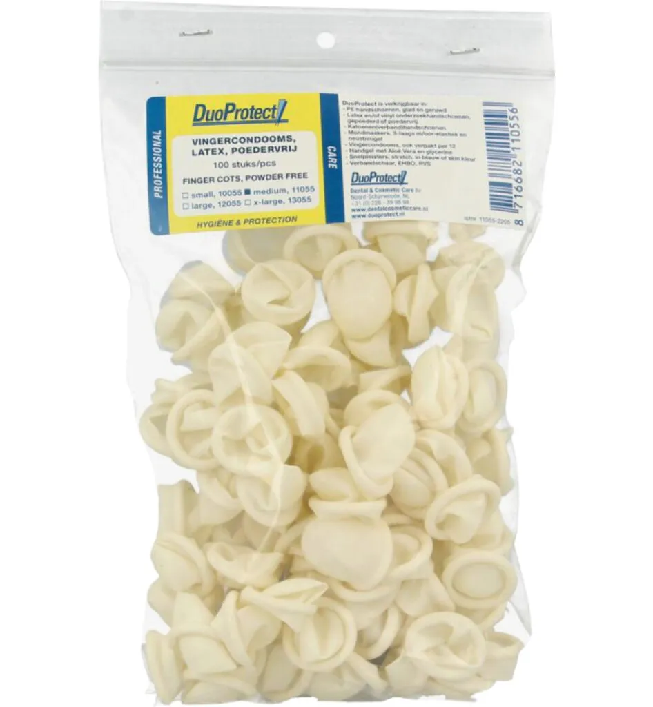 DuoProtect Vingercondoom maat M (100 stuks)
