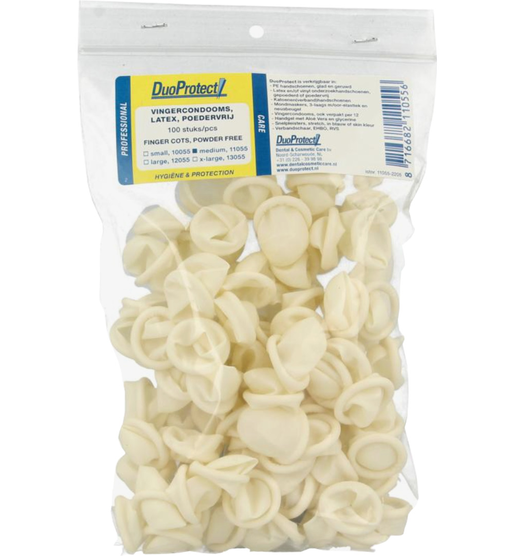 DuoProtect Vingercondoom maat M (100 stuks)