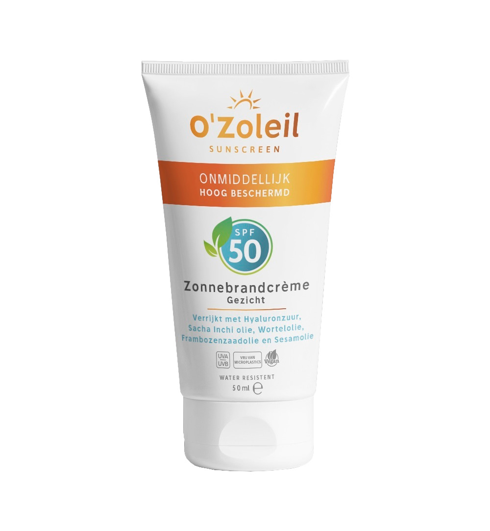 O'Zoleil Zonnebrandcreme gezicht SPF50 (50 ml)