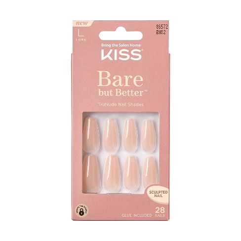 Kiss Bare but better nails nude drama (1 set)